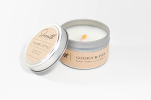 Golden Honey Traveler Tin Candle