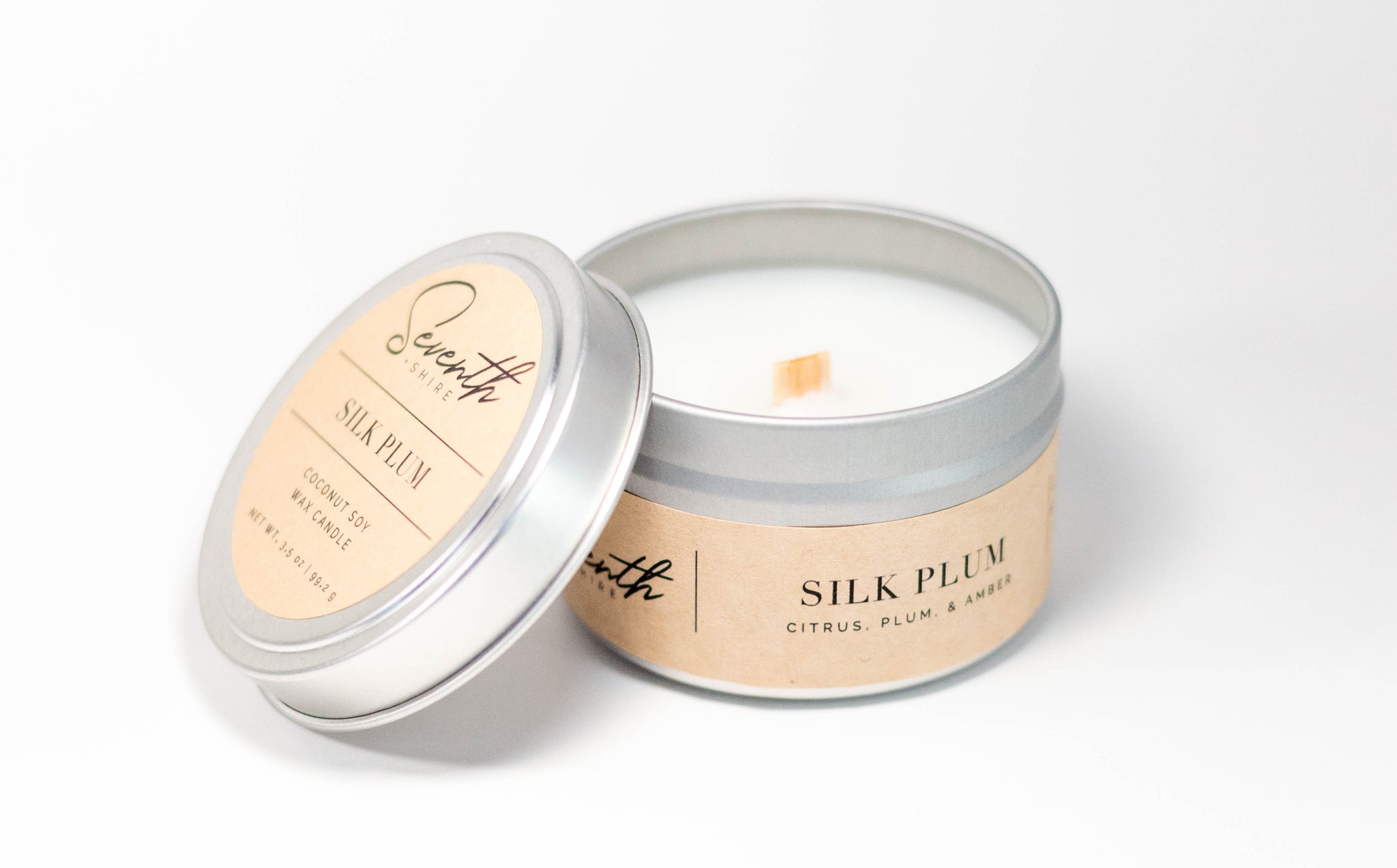 Silk Plum Traveler Tin Candle